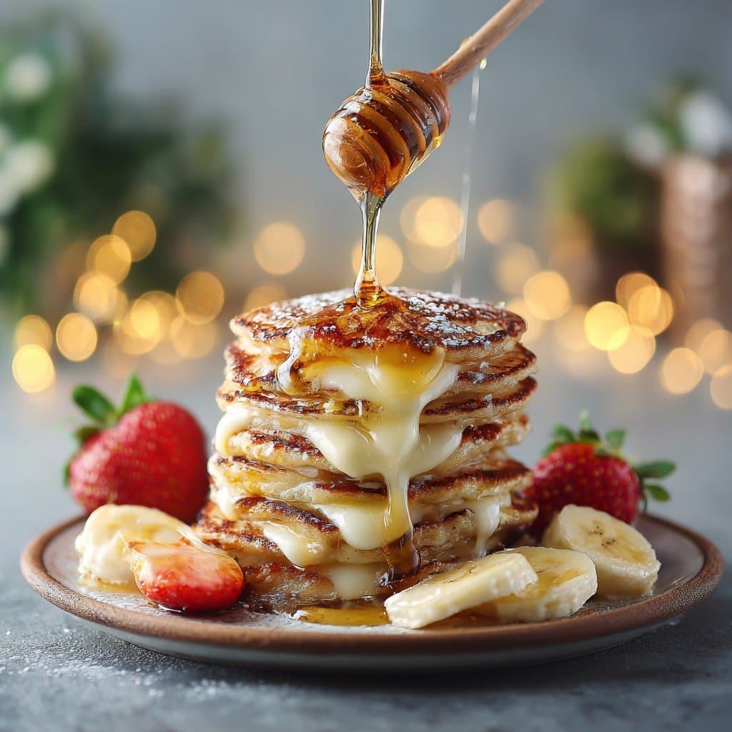Recette de Kiri Honey Pancakes