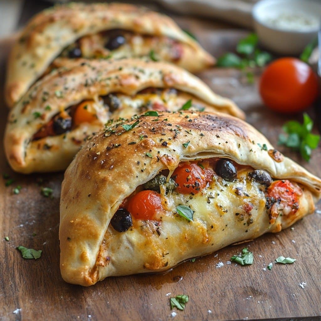 Recette de Mediterranean Calzones Easy & Quick