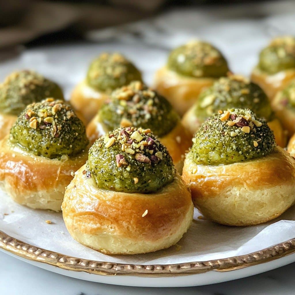 Pistachio Cream Puffs