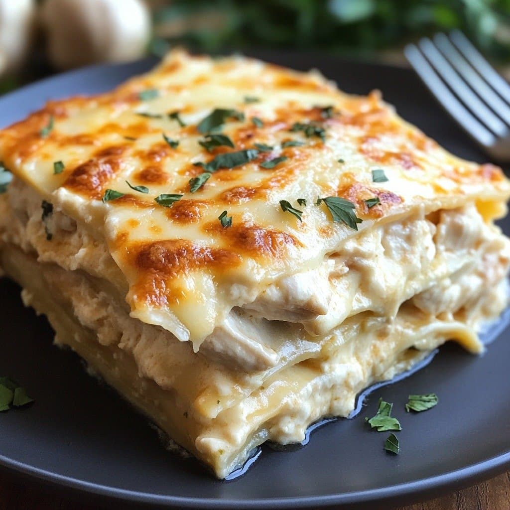 Recette de Lasagnes au Poulet Alfredo : L'Onctuosité Gourmande