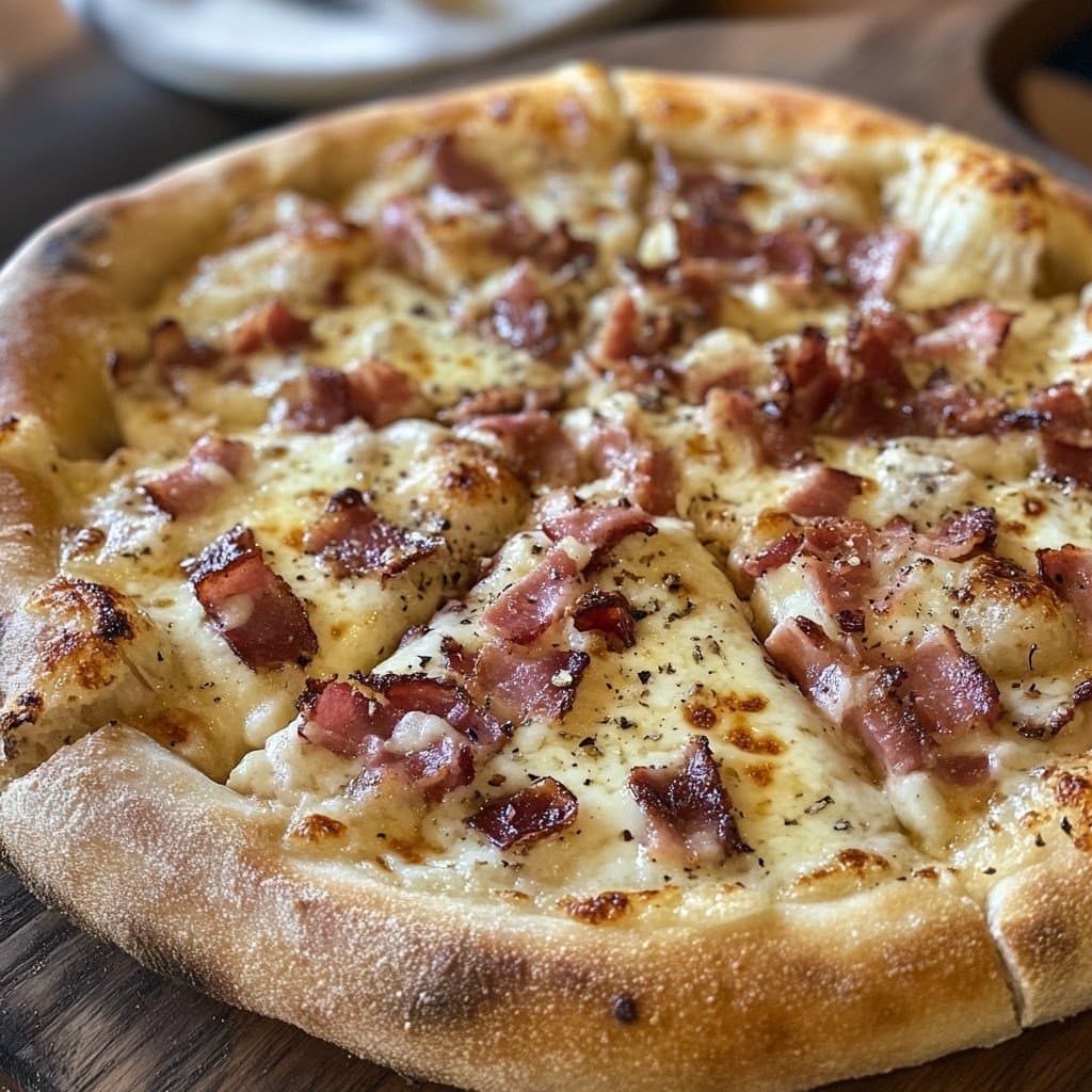 Recette de Carbonara Pizza