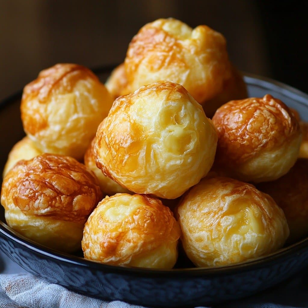 Cheesy Gougères (Cheese Puffs)