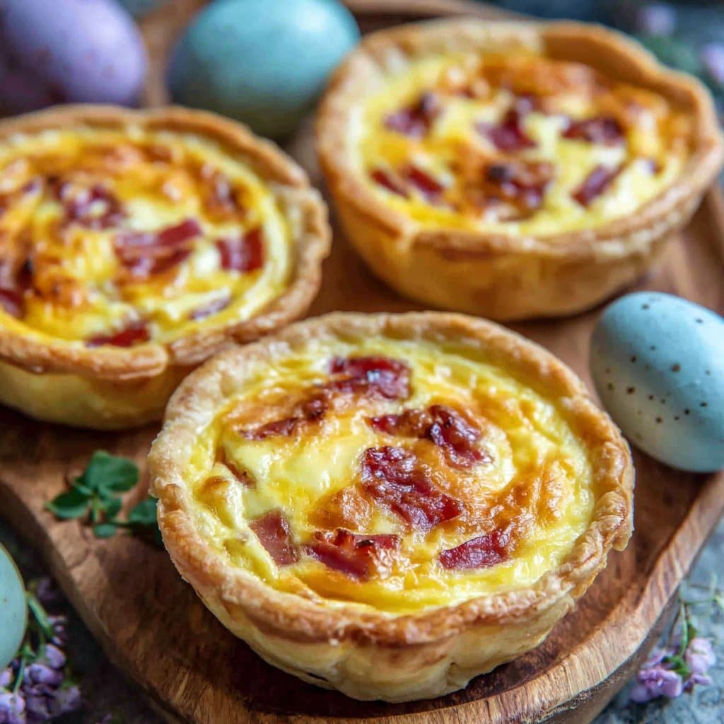 Mini Quiches de Jamón y Queso Ultra Deliciosas