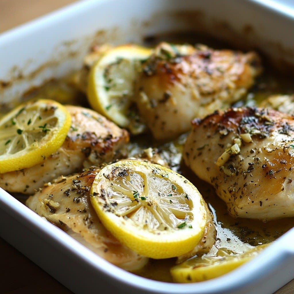 Poulet au Citron et à l'Ail