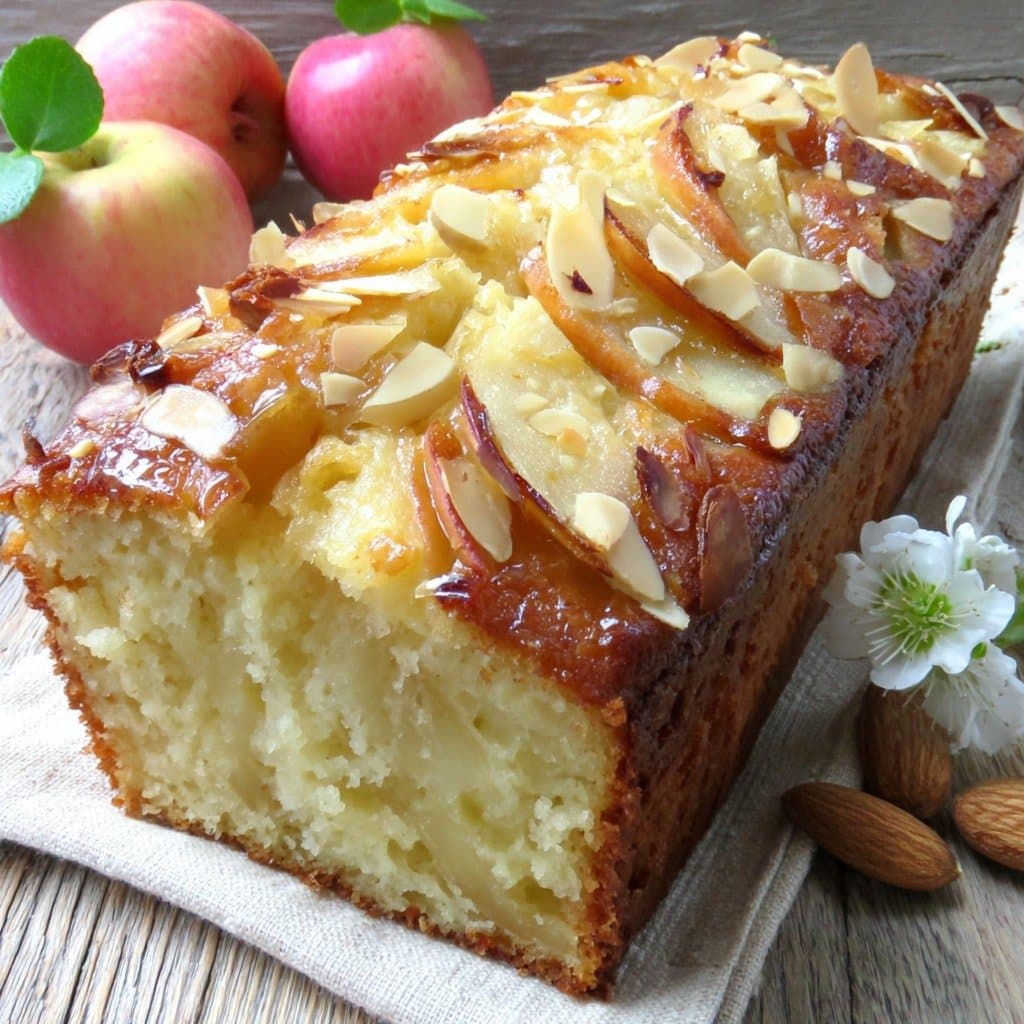 Recette de Cake Moelleux Pommes & Amandes : Gourmand et Parfumé