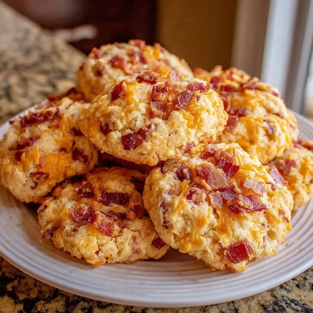 Galletas Saladas de Queso Cheddar y Bacon