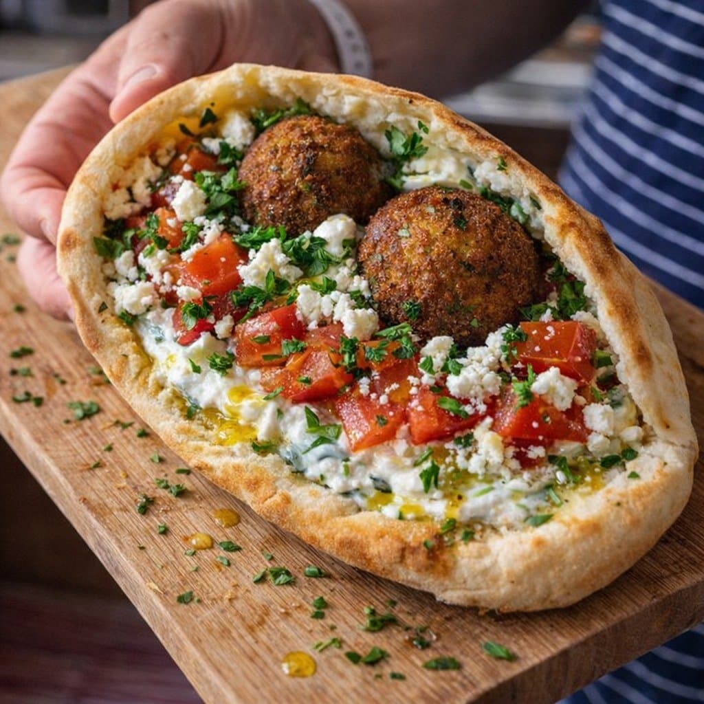 Recette de Pita Méditerranéenne Farcie – Fraîcheur & Saveurs