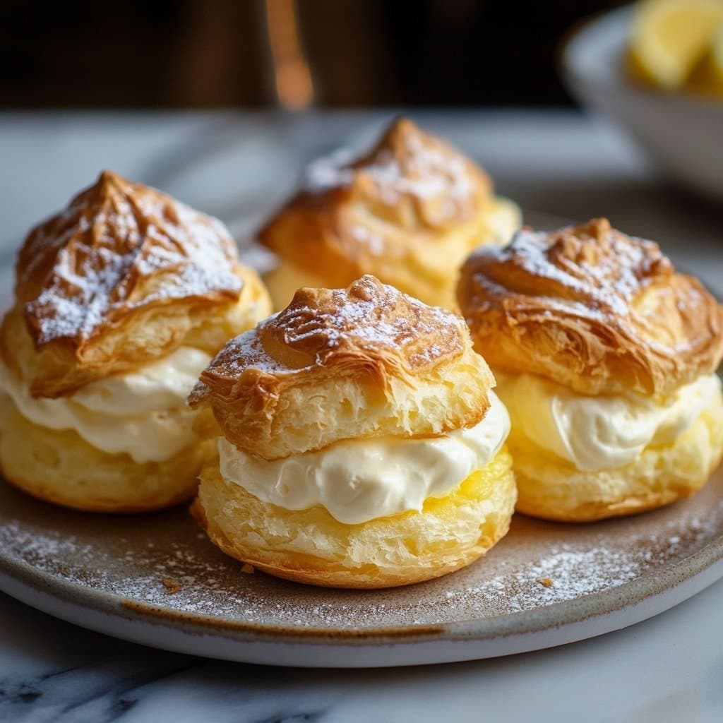 Choux au Citron – Fraîcheur et Élégance