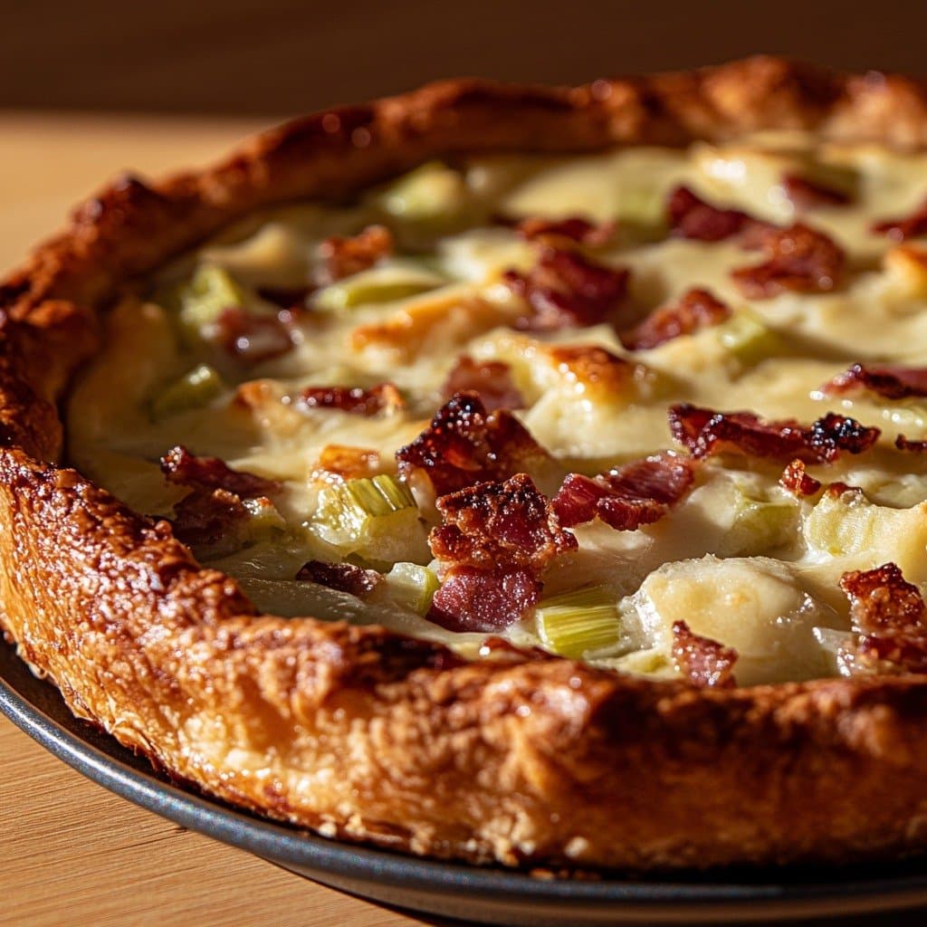 Enjoy your meal! - Rustic Leek, Bacon and Sheep Cheese Tart