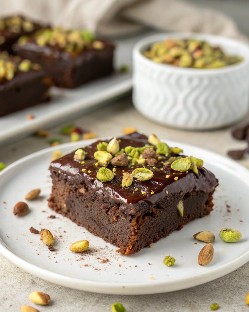 Pistachio & Chocolate Brownie