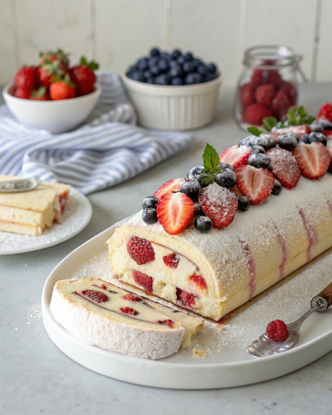 Enjoy your meal! - Vanilla and Red Fruits Yule Log