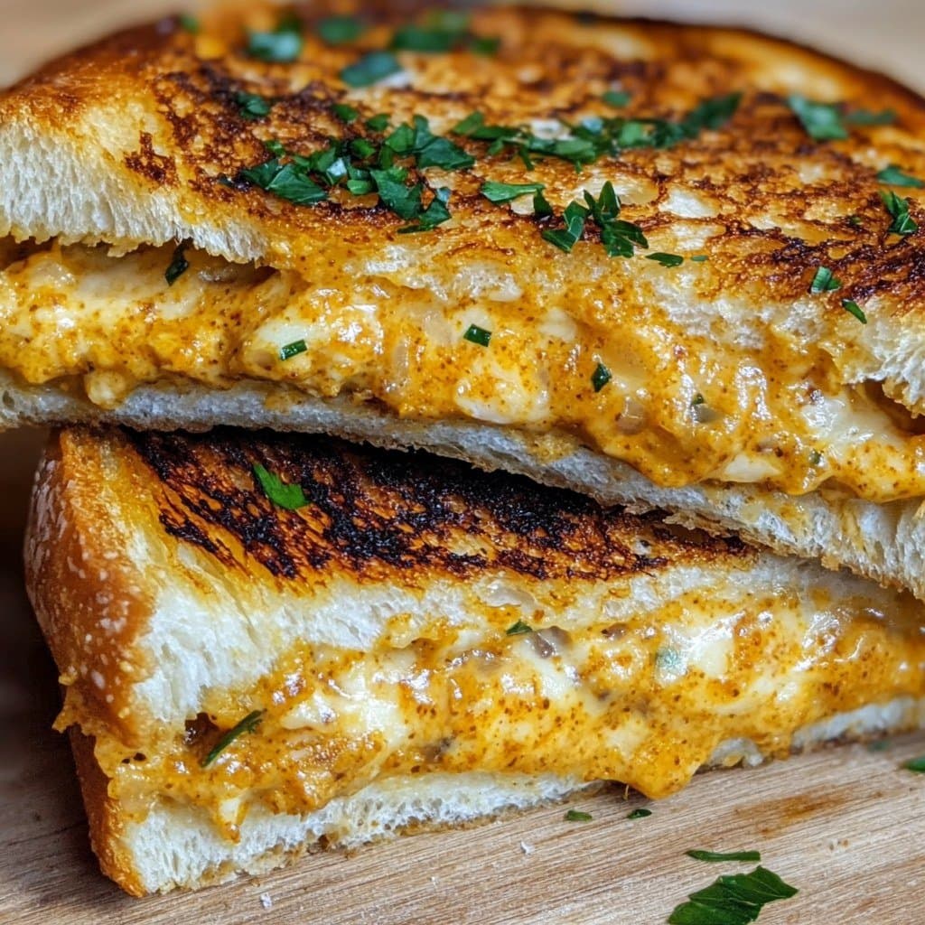 Recette de Croque Cremoso de Pollo y Curry