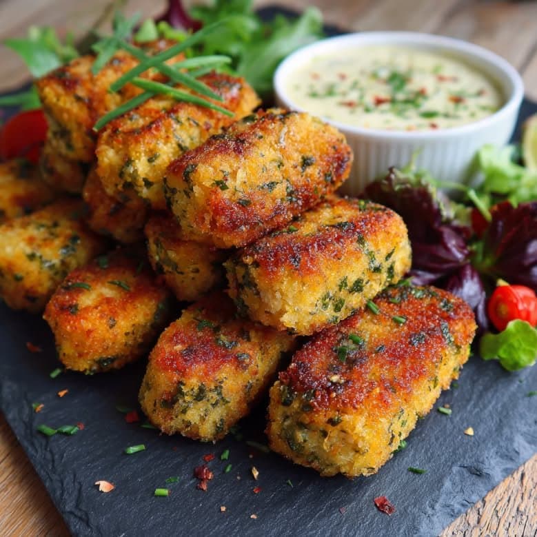 Croquetas de Atún Doradas con Hierbas
