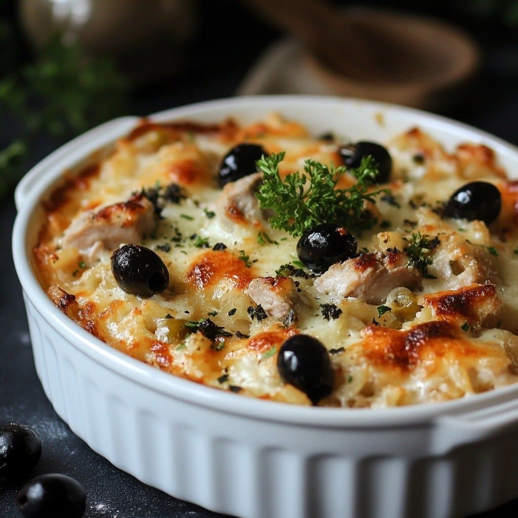 Enjoy your meal! - Tuna and Black Olive Rice Gratin