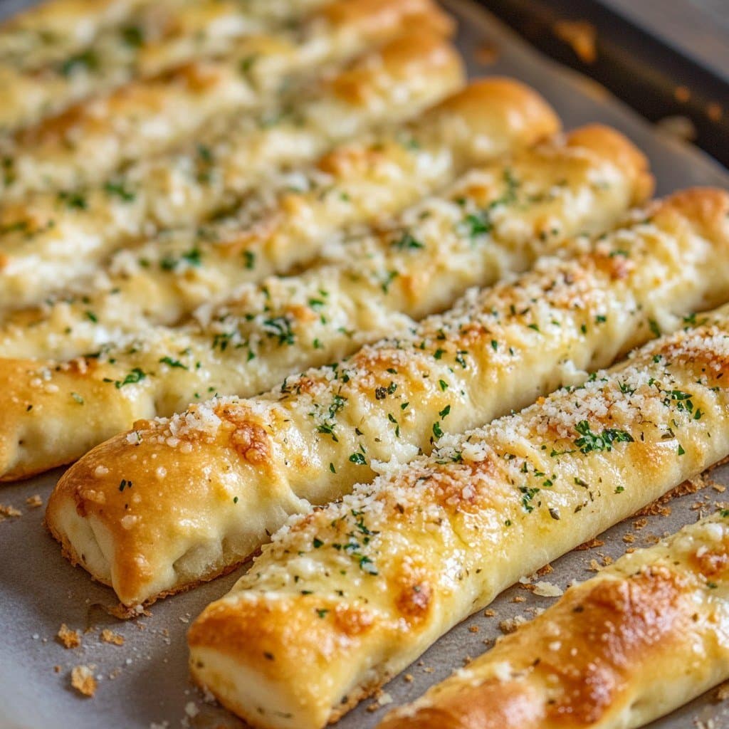 Garlic Parmesan Herb Breadsticks