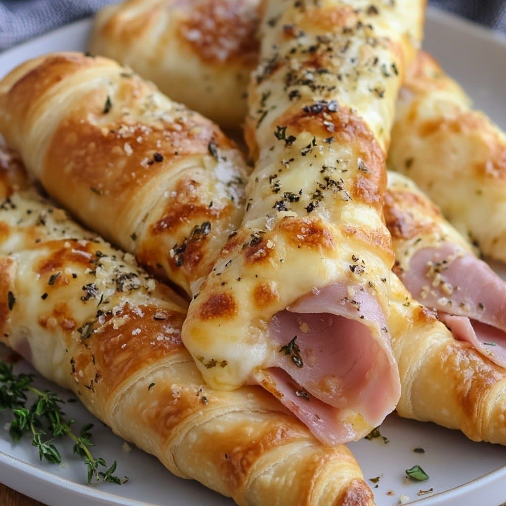 Recette de Gressins au Jambon et Fromage