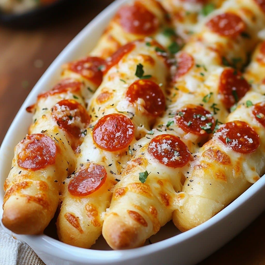 Recette de Gressins Farcis au Pepperoni et Fromage