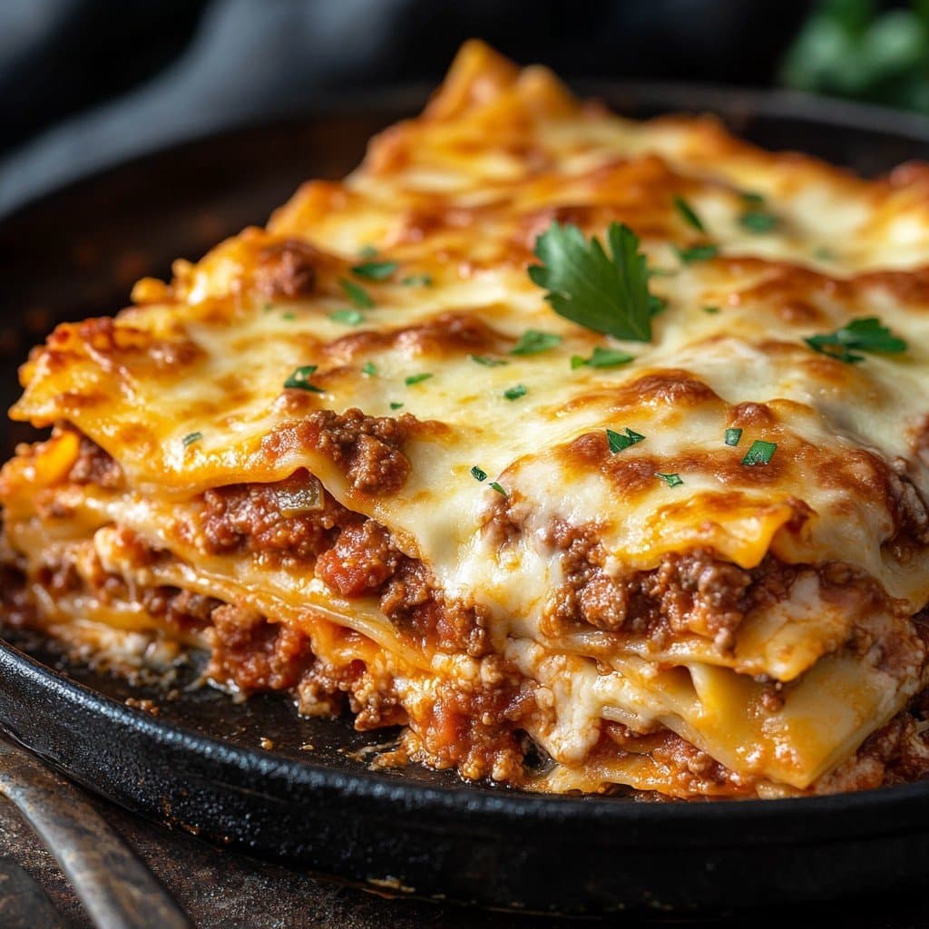 Recette de Lasaña Boloñesa Rápida y Fácil