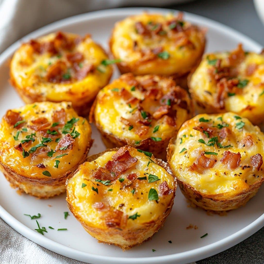 Recette de Mini Quiches con Bacon y Queso