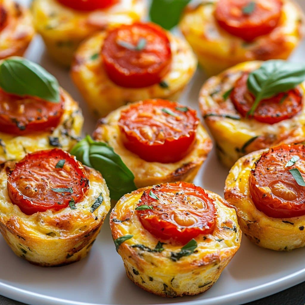 Mini-Quiches Tomates Cerises & Mozzarella