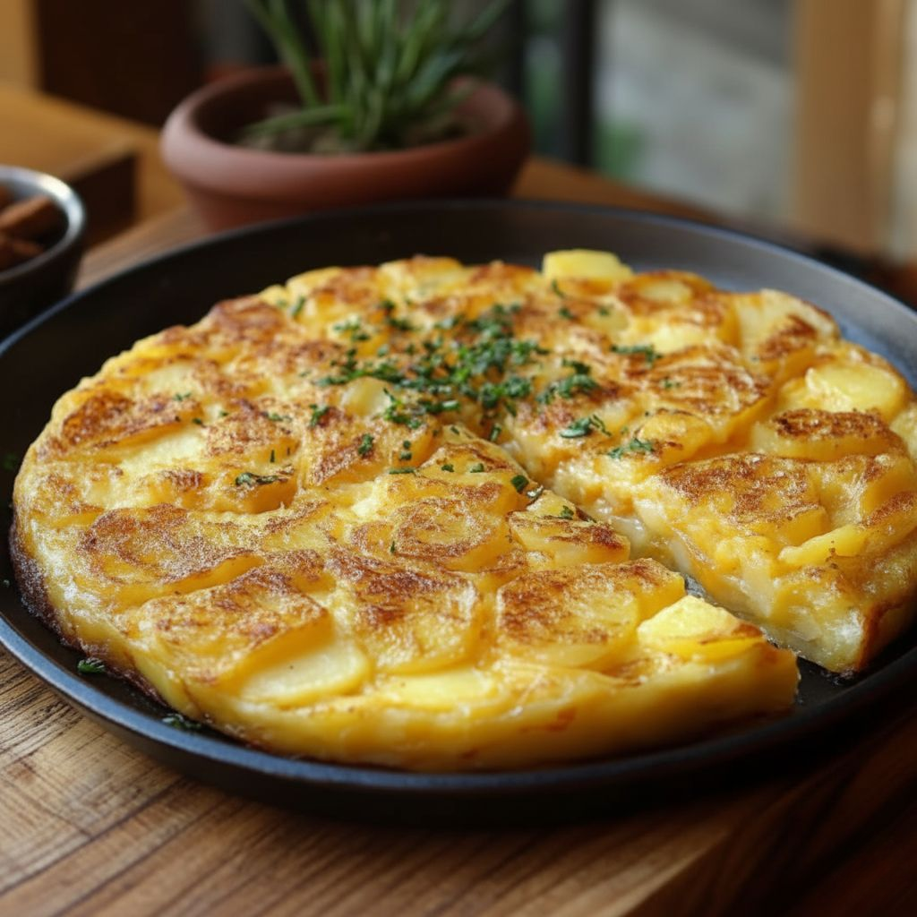 Recette de Omelette Espagnole aux Pommes de Terre (Tortilla de Patatas)
