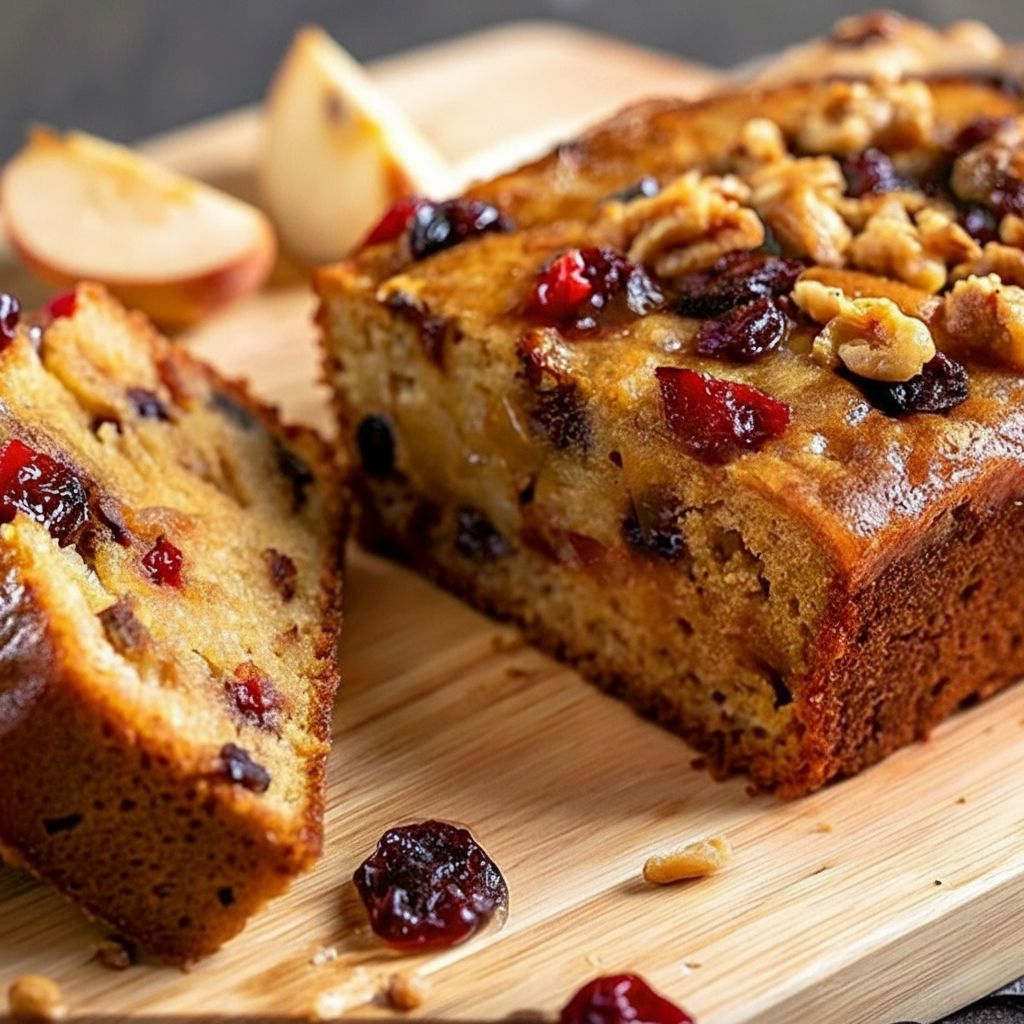 Enjoy your meal! - Sweet Oatmeal Bread with Apples and Raisins