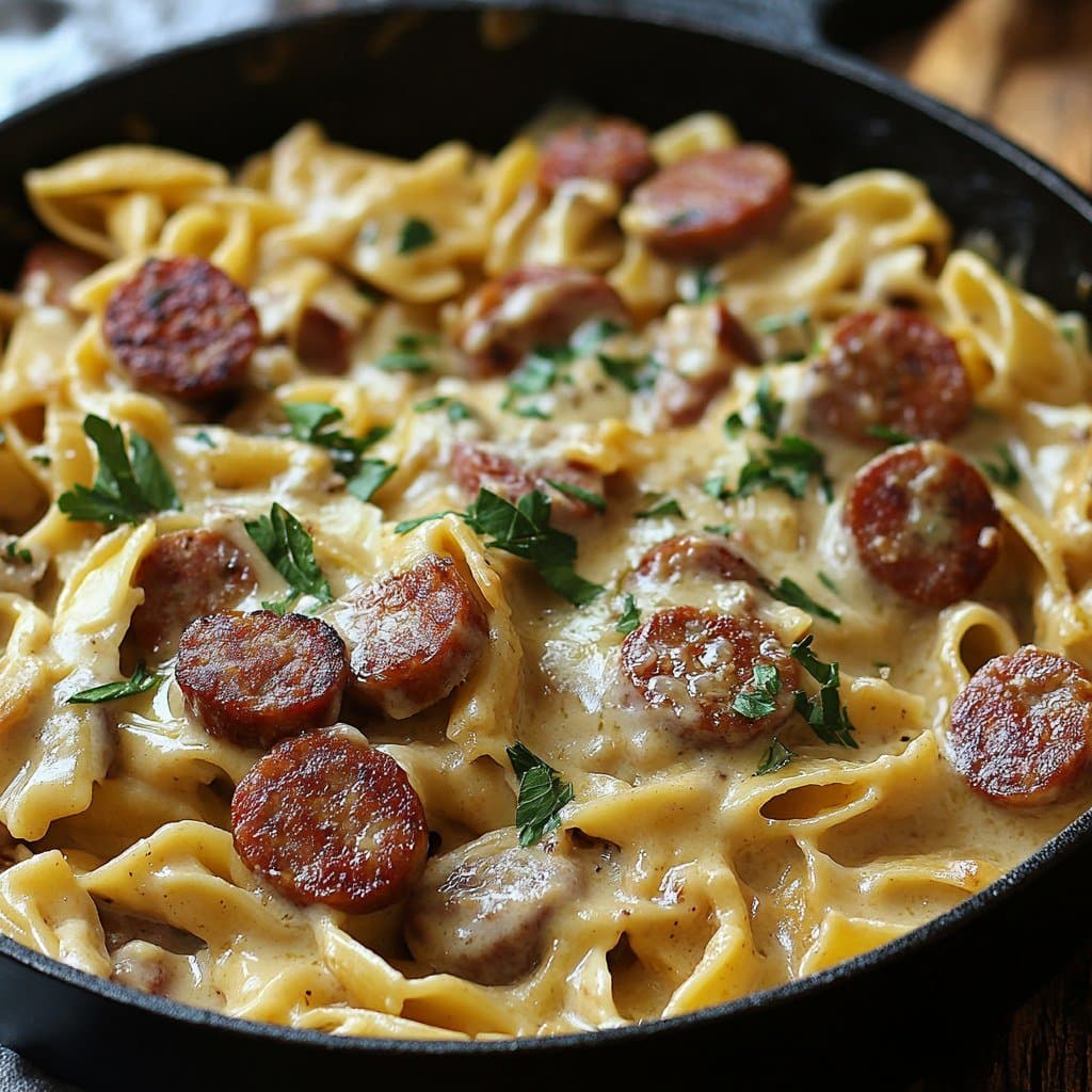 Enjoy your meal! - Creamy Smoked Sausage Pasta
