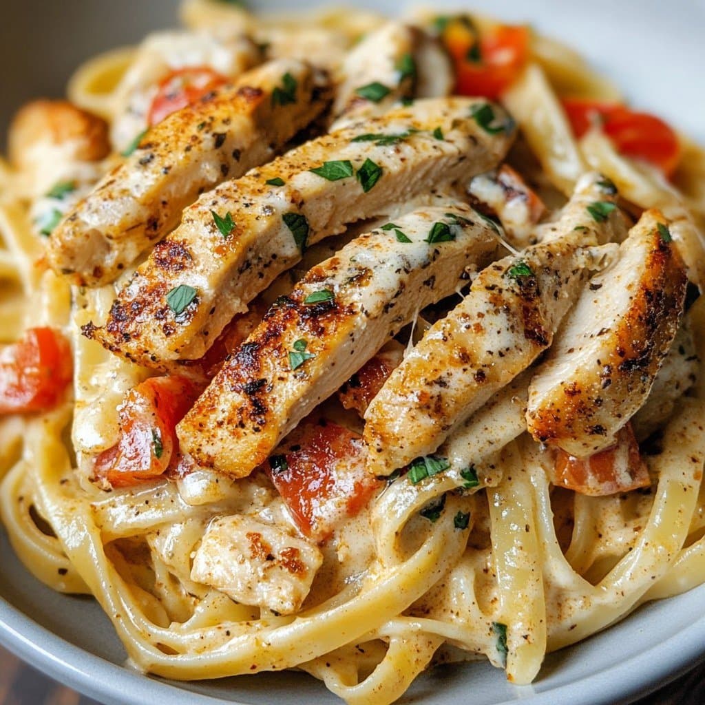 Pasta Cremosa con Pollo Cajún