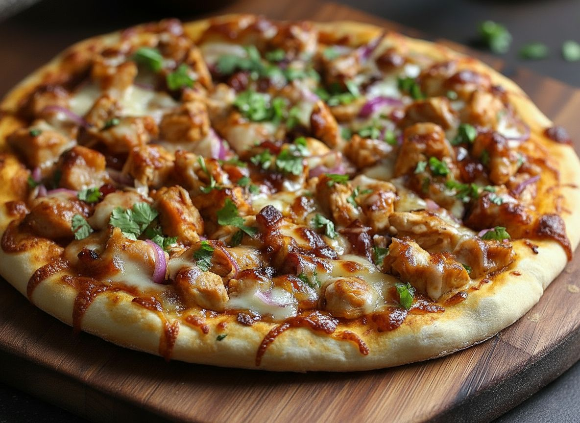 ¡Buen provecho! - Pizza de Pollo Barbacoa