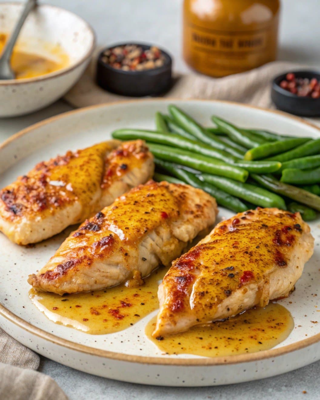 Baked Mustard & Honey Chicken