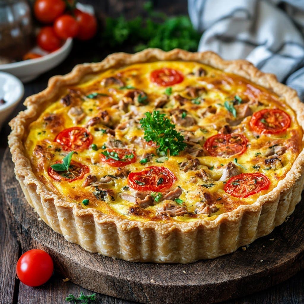 Quiche de Atún y Tomate