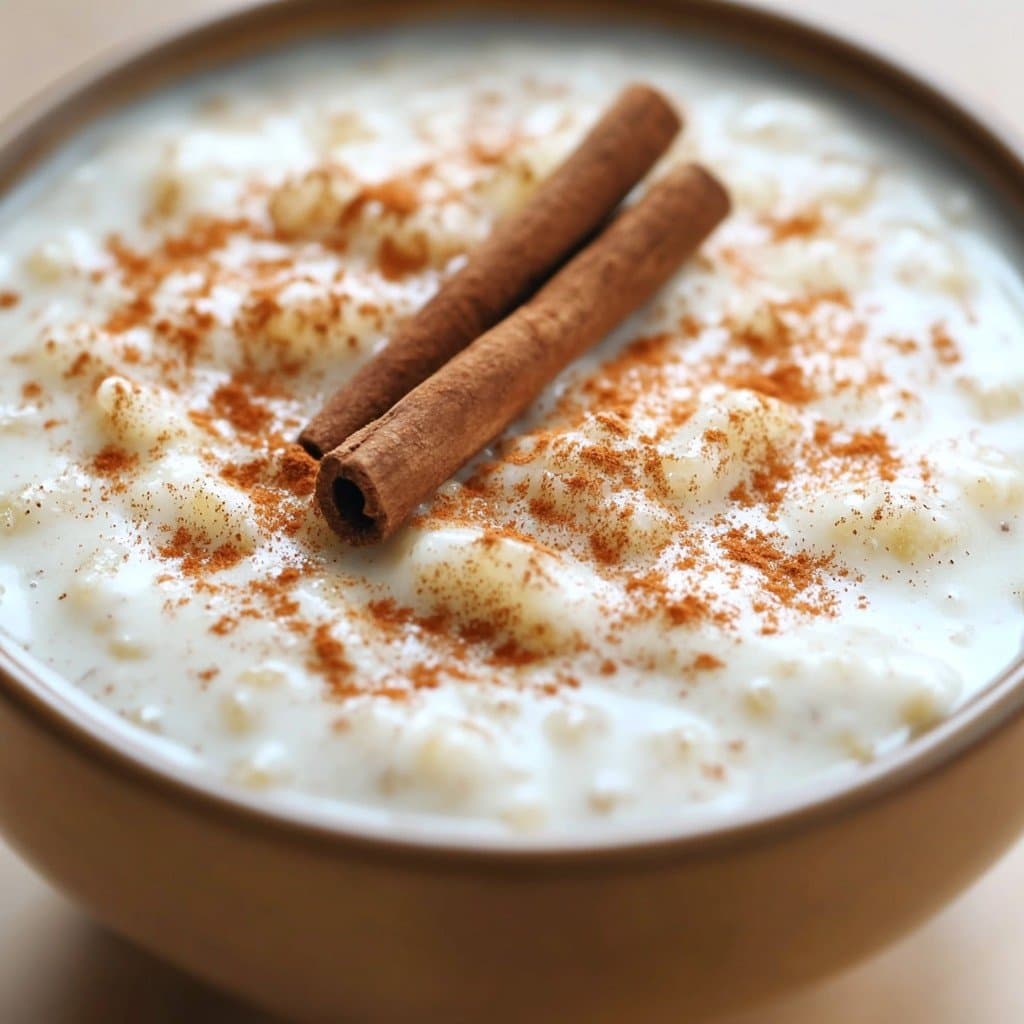 Creamy Cinnamon and Vanilla Rice Pudding