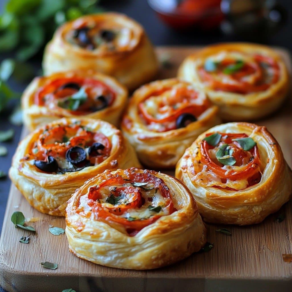 Rollitos de Pizza con Hojaldre