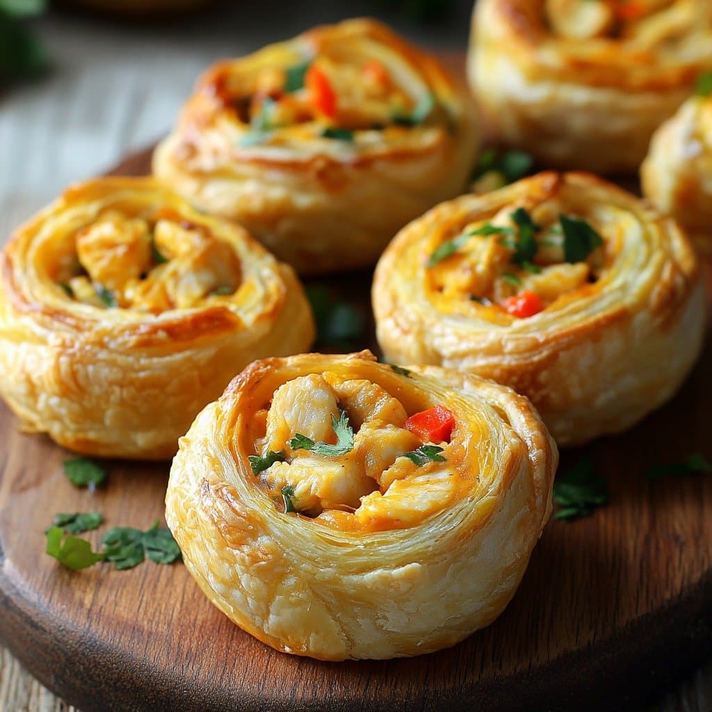 ¡Buen provecho! - Rollos de hojaldre con pollo y curry