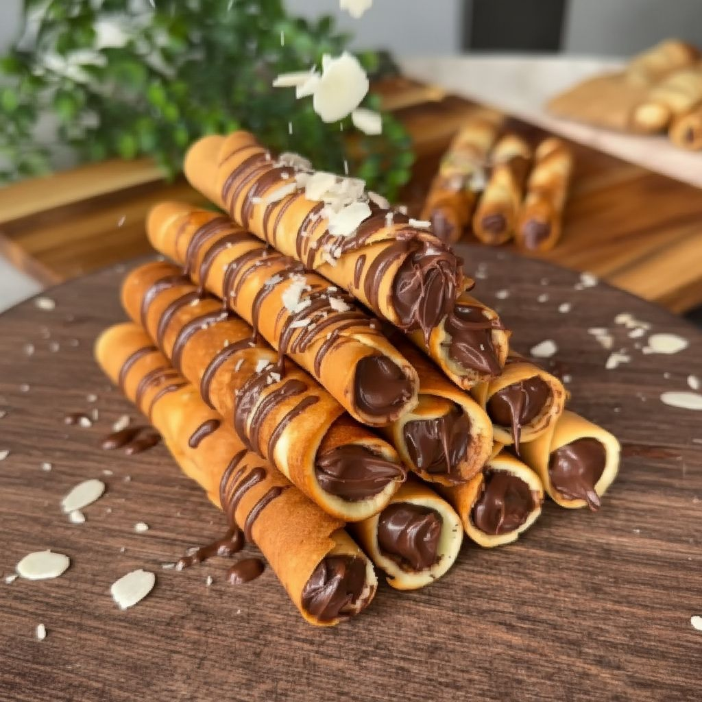 Recette de Roulés Croquants au Chocolat