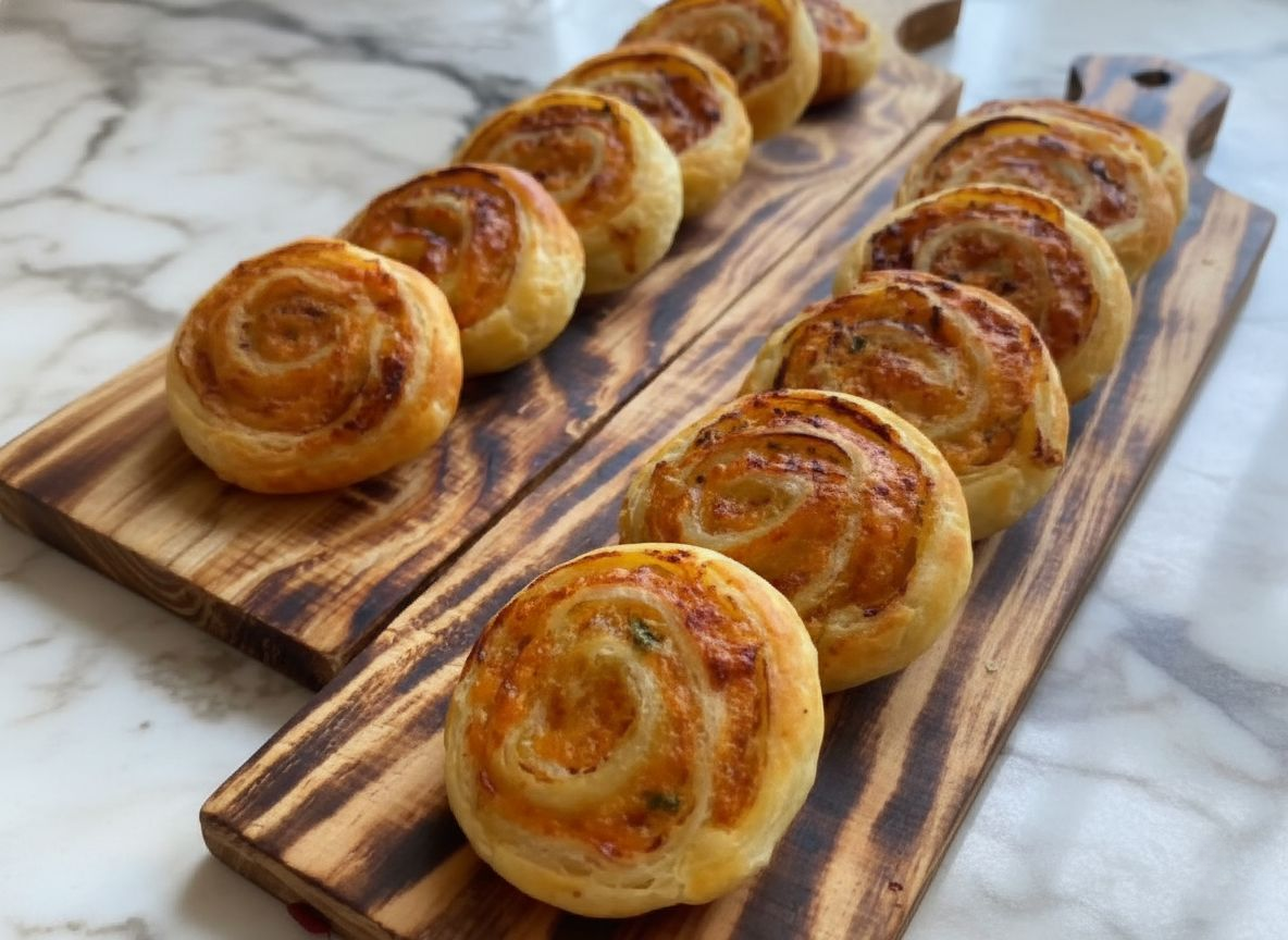 Enjoy your meal! - Puff Pastry Chicken and Pepper Rolls