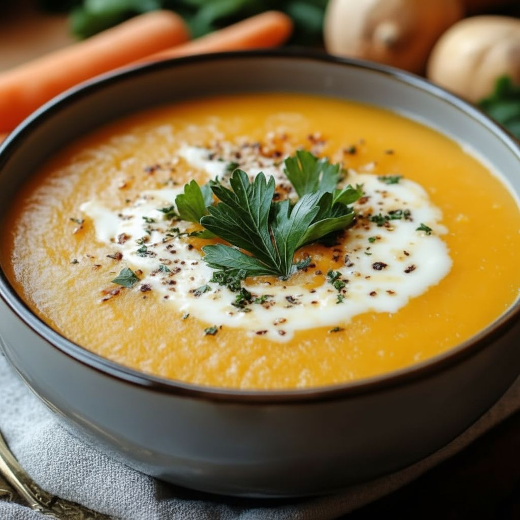 Velouté Carotte-Pomme de Terre à la Crème Fraîche