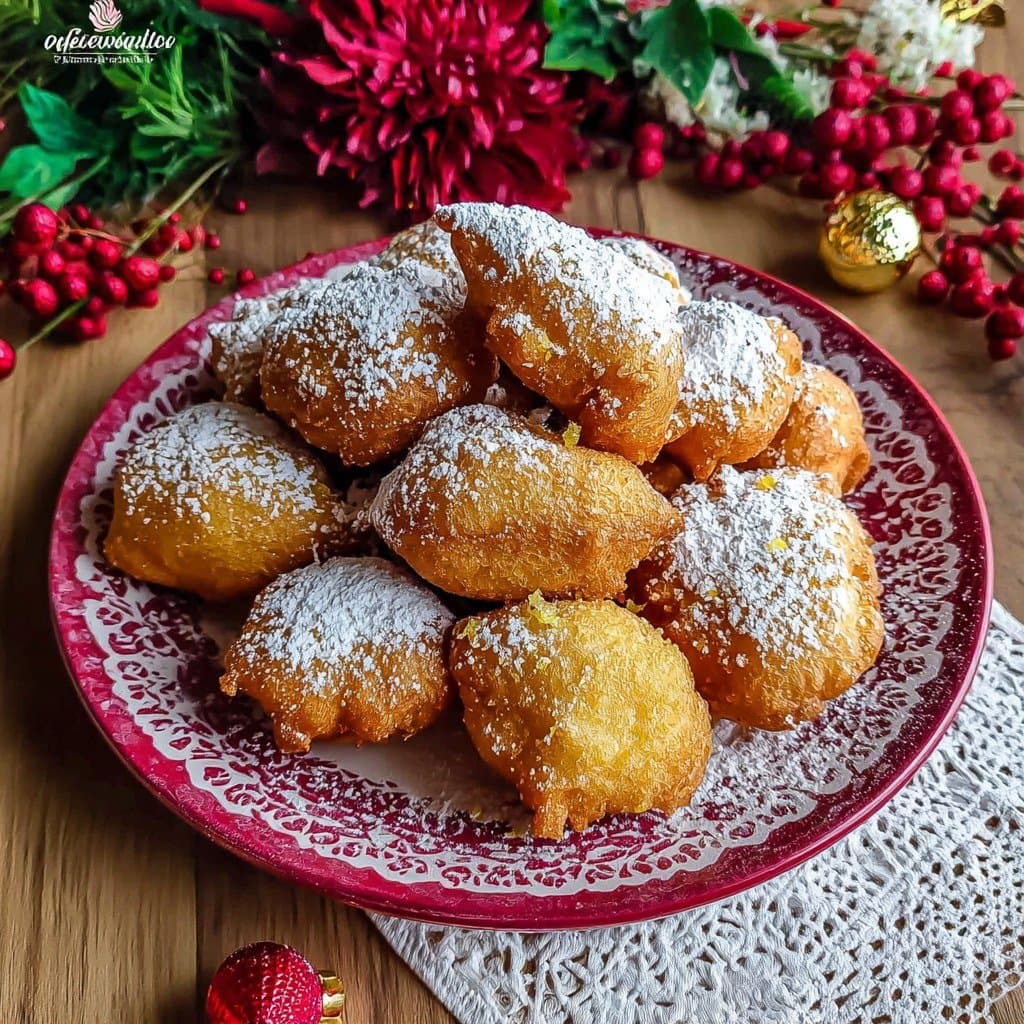 Beignets de Noël Moelleux au Citron Confit & Zeste Frais