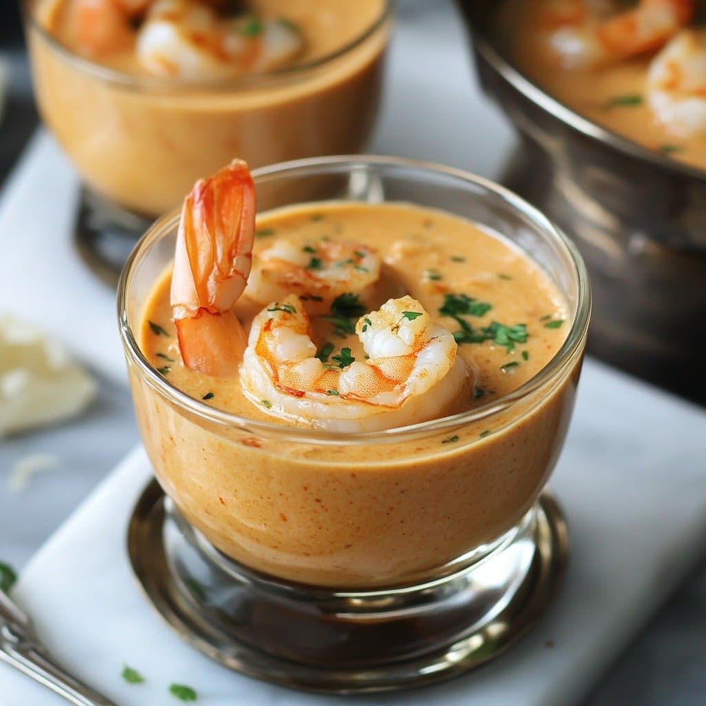 Bisque de Crevettes Mousseuse en Verrines