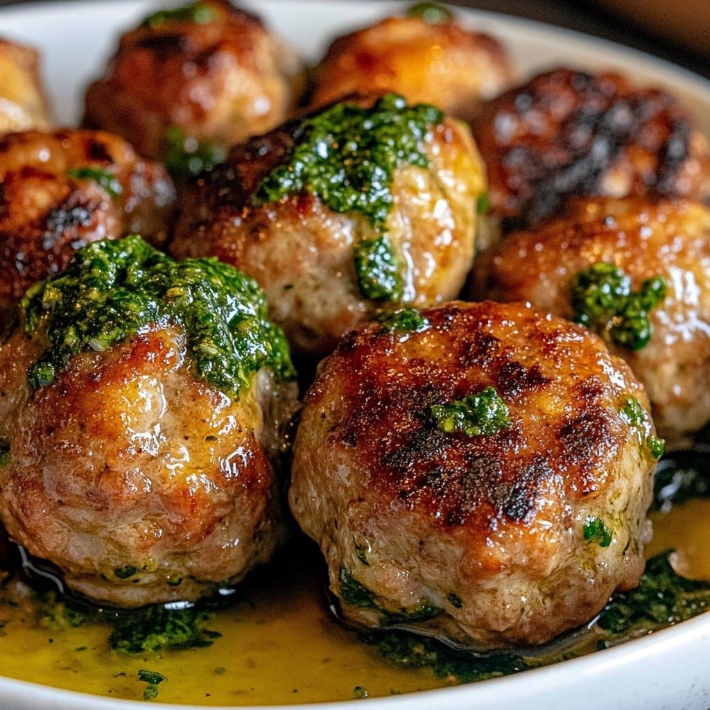 Boulettes Apéritives Caramélisées au Miel, Parmesan & Pesto