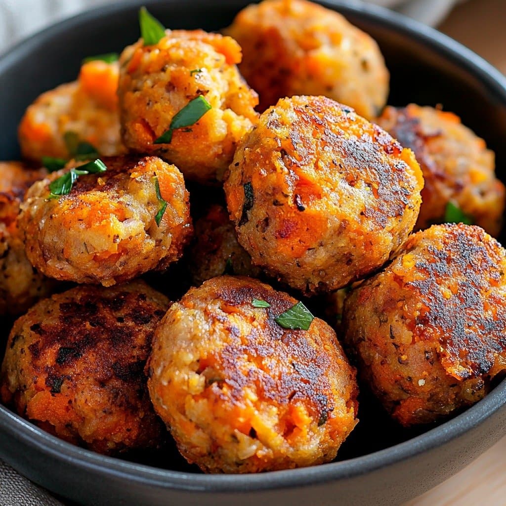 Recette de Melting Sweet Potato Balls with Cumin