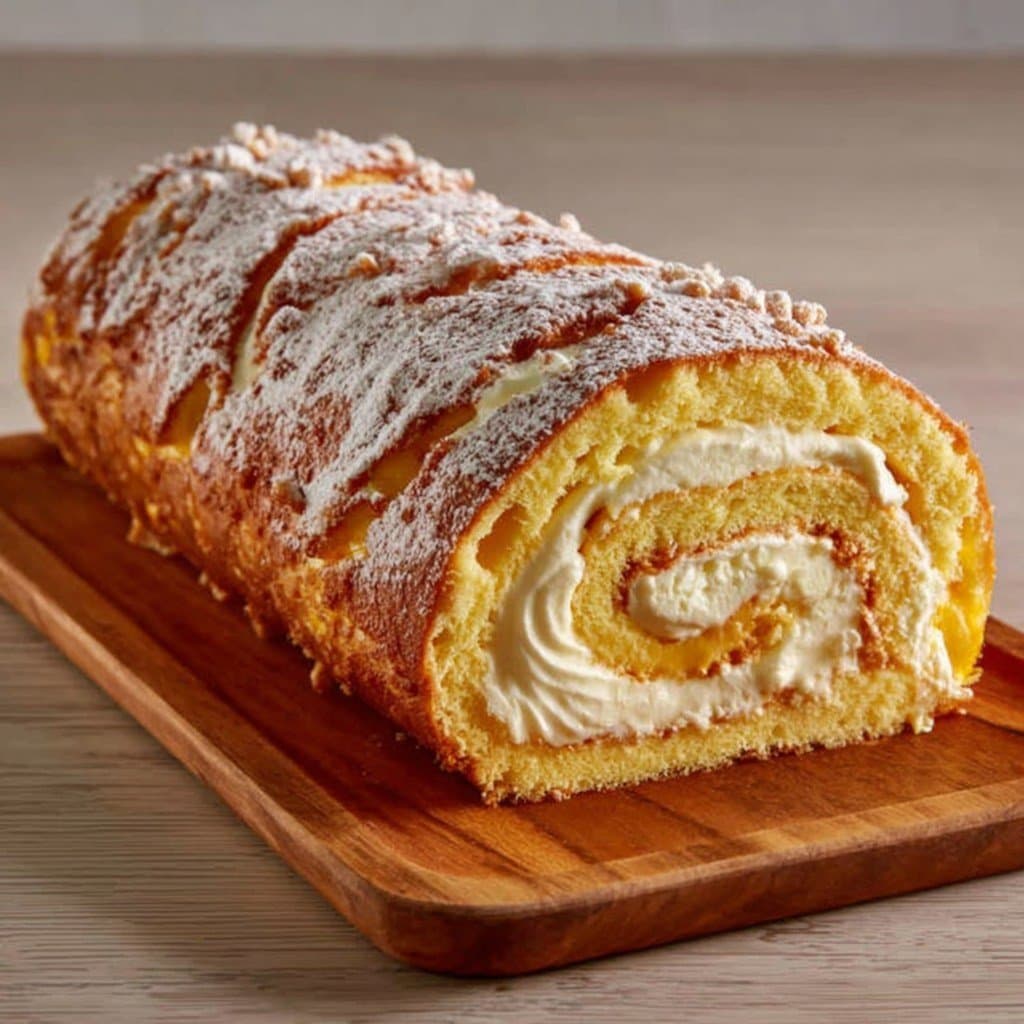 Bûche Roulée Miel, Ricotta & Orange