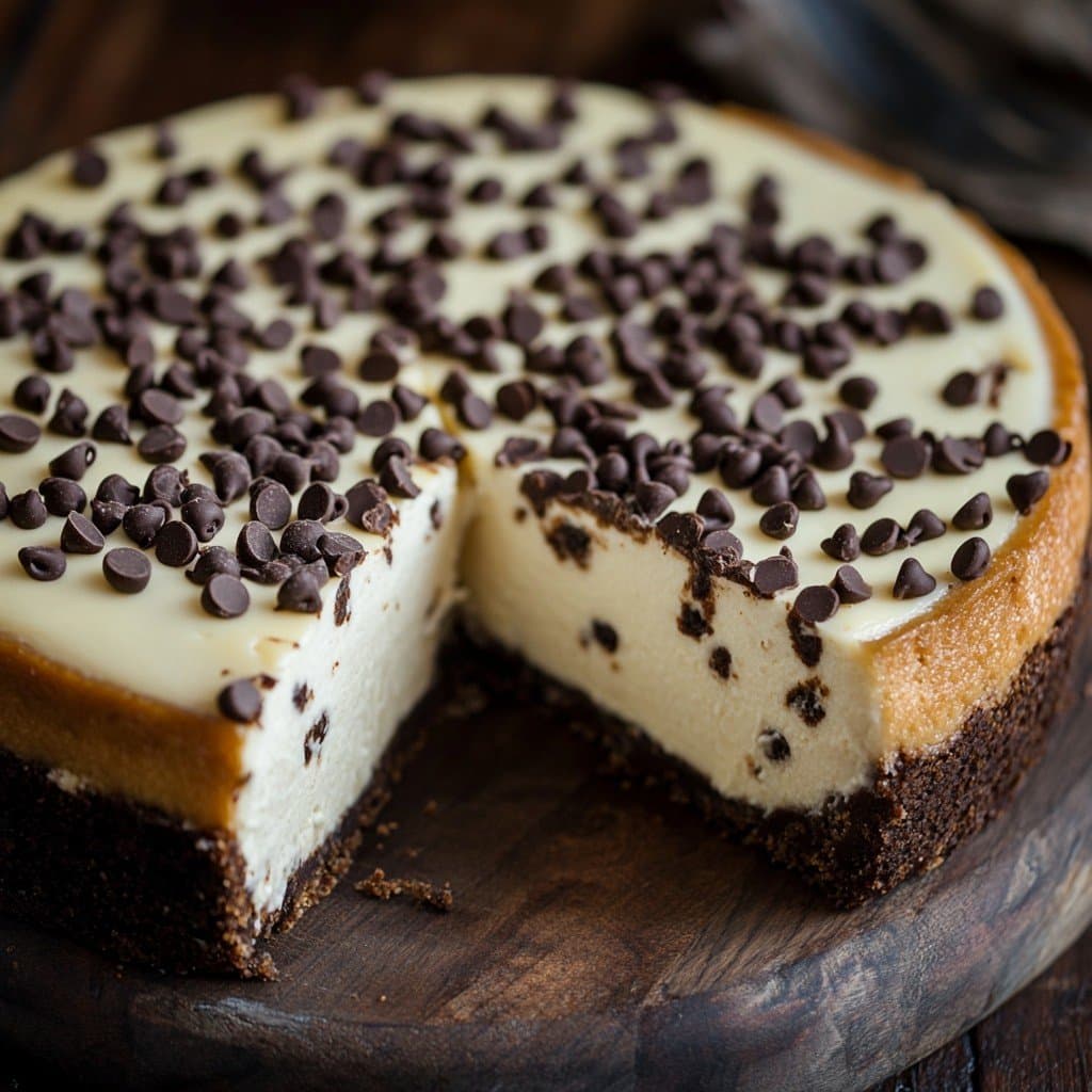 Recette de Cheesecake Cannoli con Chispas de Chocolate