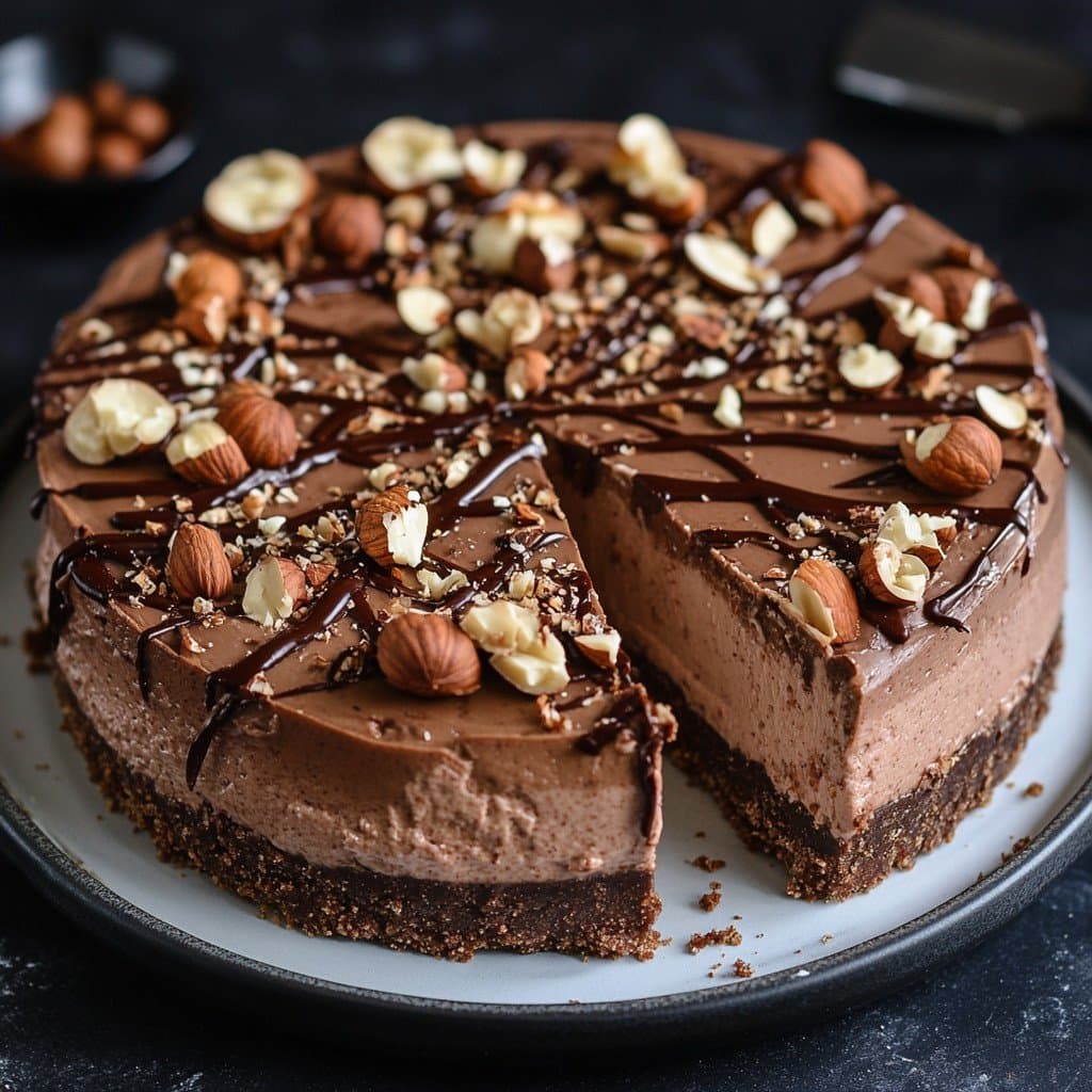 Recette de Cheesecake de Avellana y Nutella (Sin Hornear)