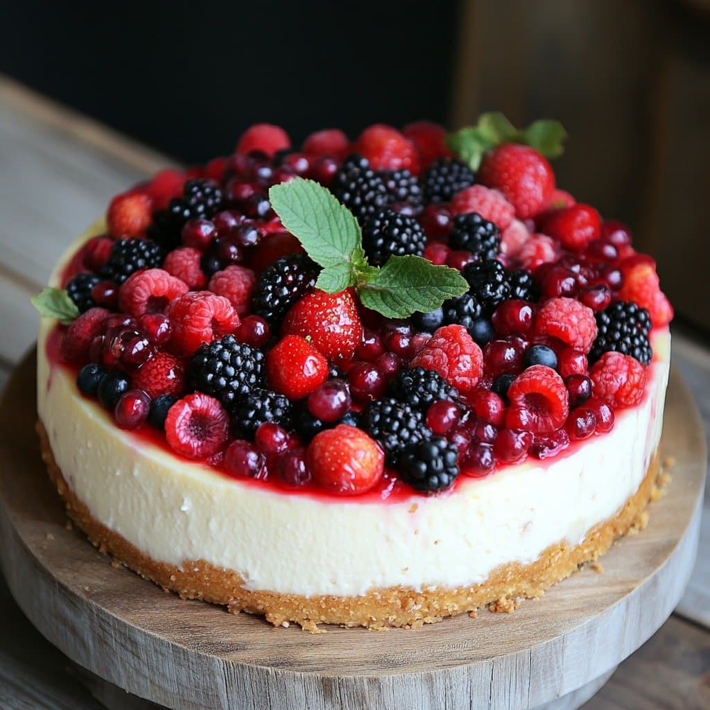 Cheesecake aux Fruits Rouges