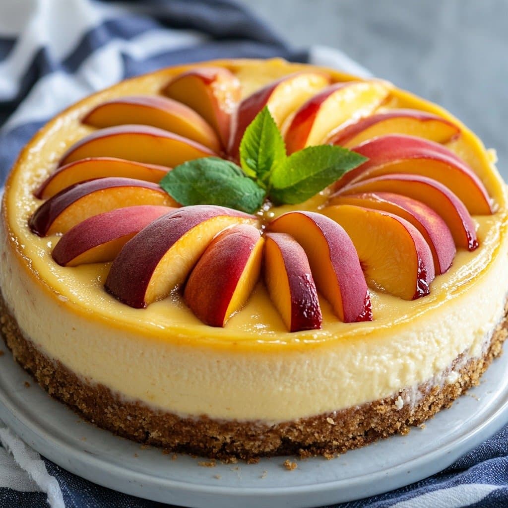 Cheesecake aux Pêches
