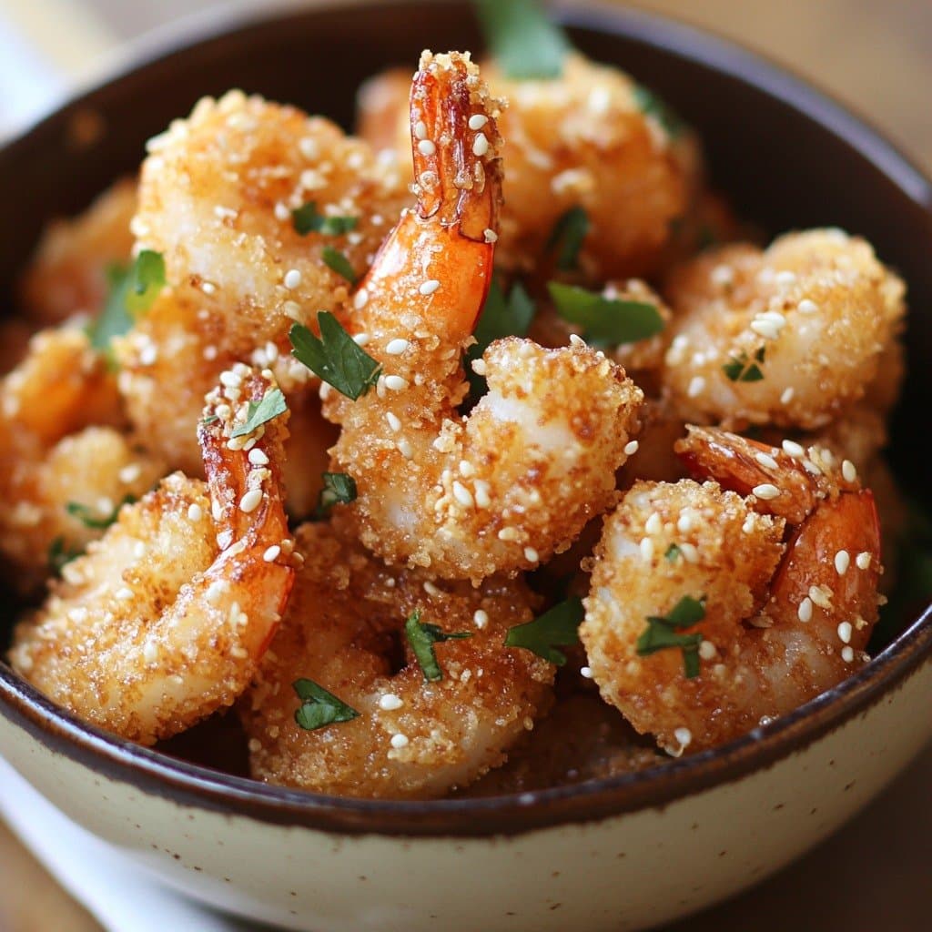 Croustillants de Crevettes au Sésame (Façon Apéritif Chic)