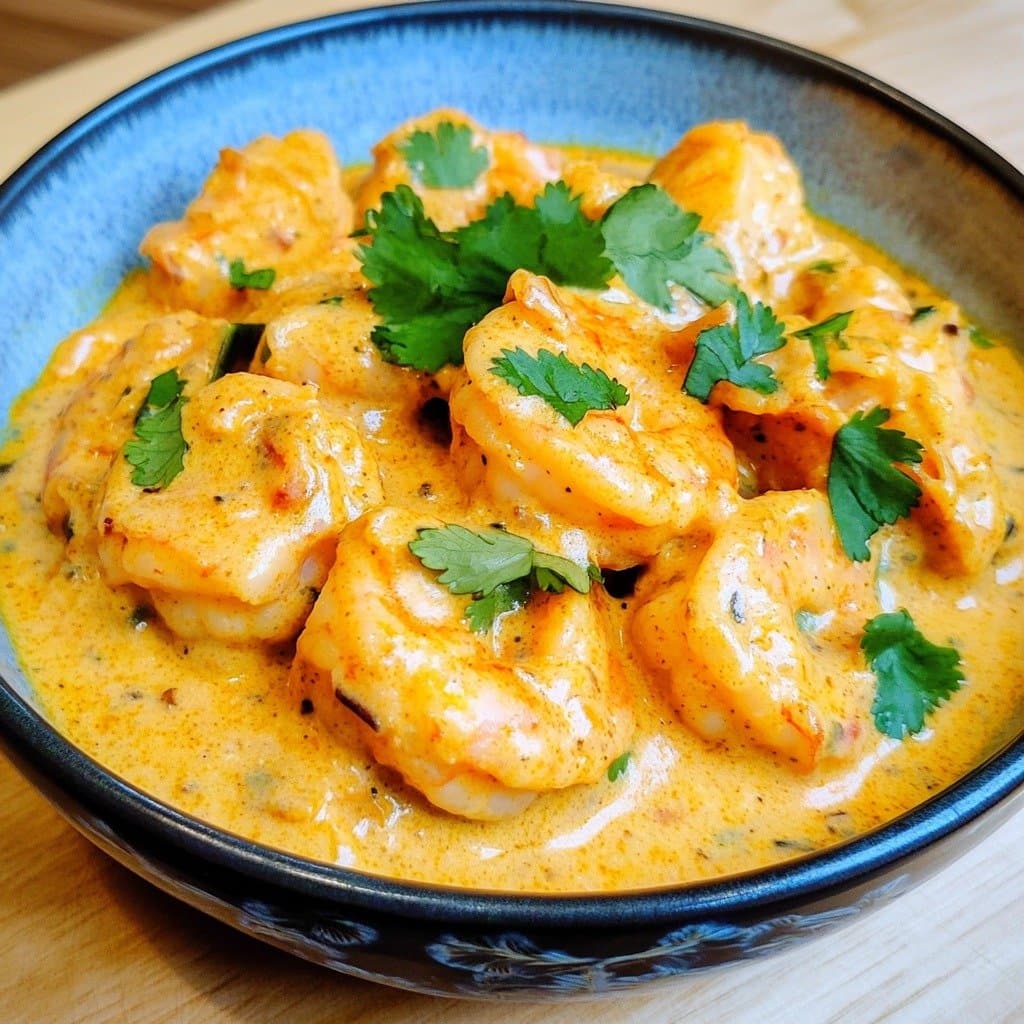 Curry de Camarones con Leche de Coco