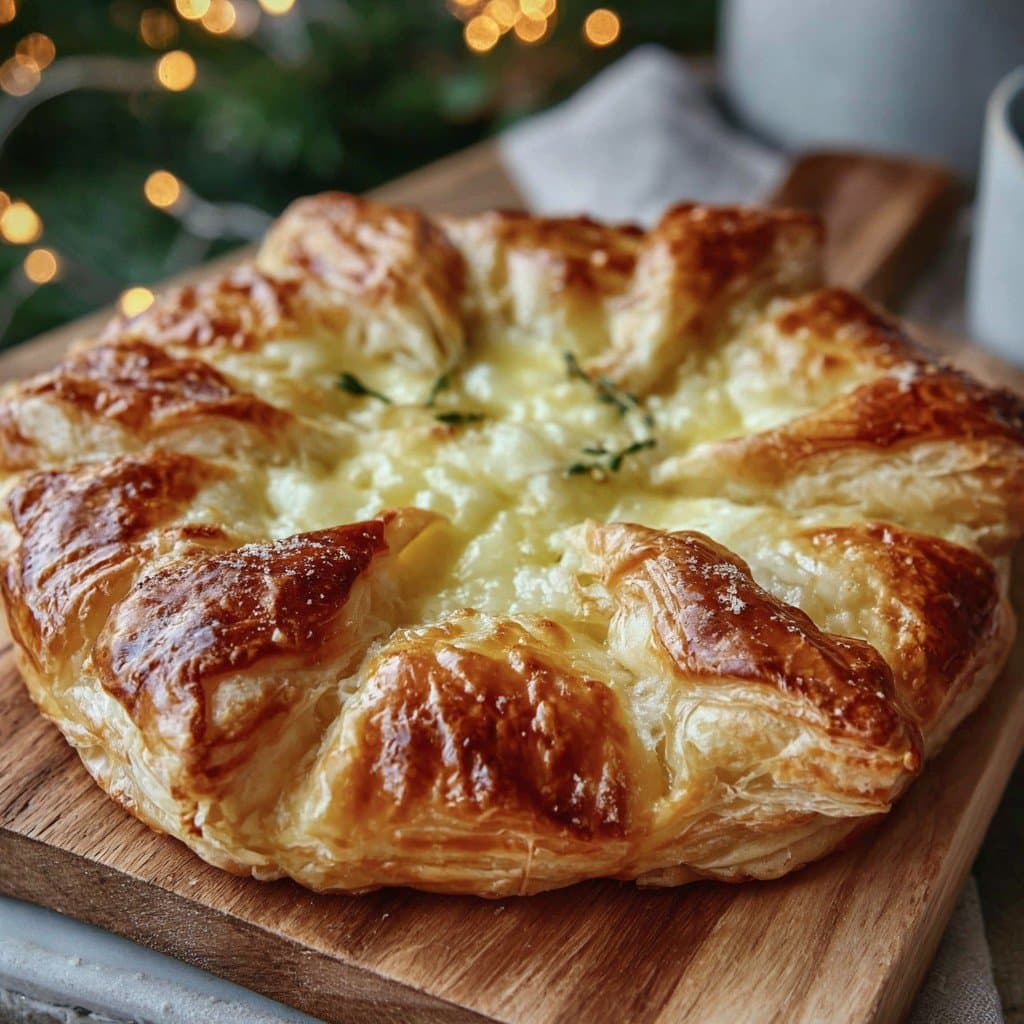 Recette de Melted Cheese and Herb Puff Pastry