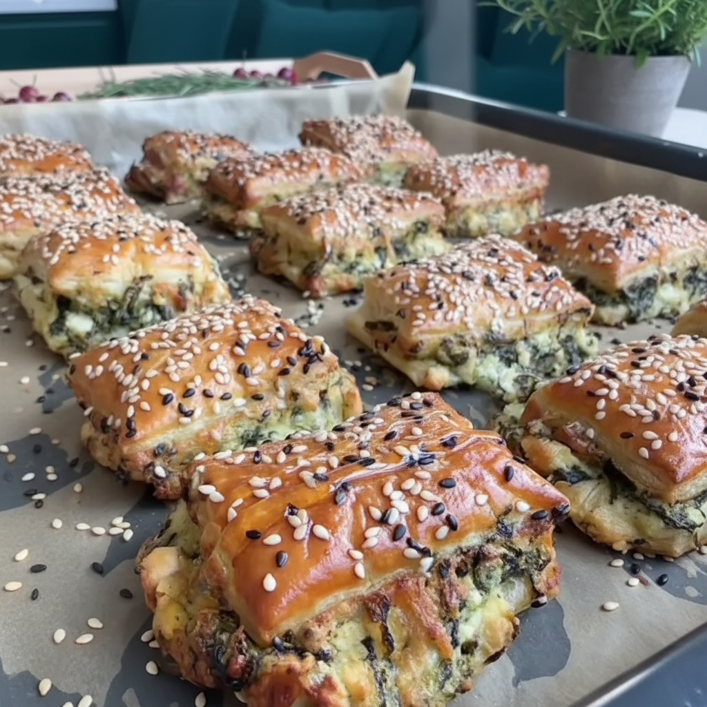 Recette de Feuilletés Faciles aux Épinards & Feta